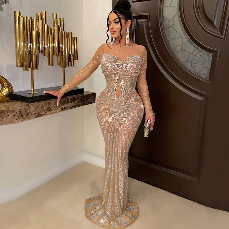 Sexy Sparkly Crystal Rhineston - Sparkly Rhinestone Club Party Dress 评论和价格