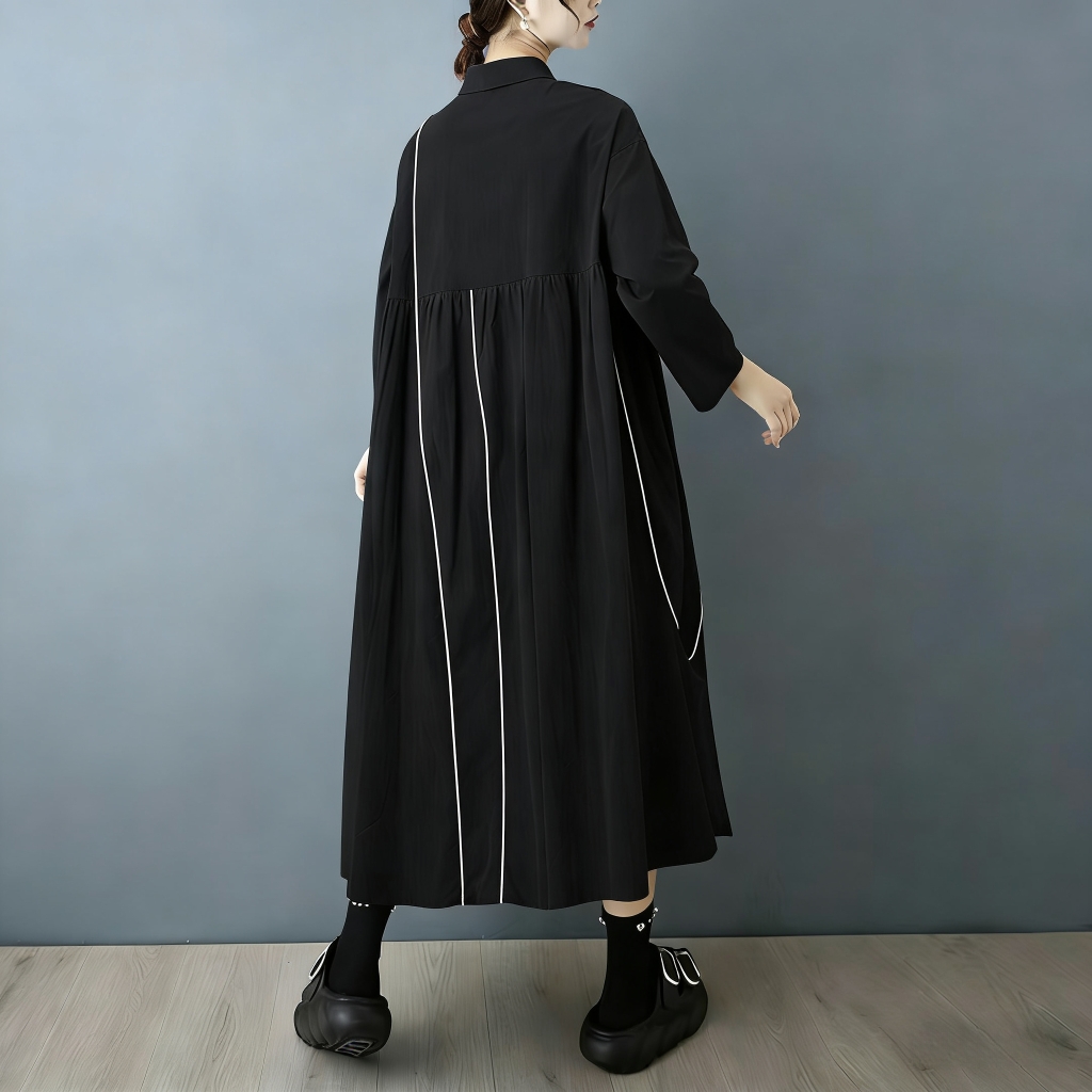 SuperAen Spring and Autumn New - Korean Style A Line Shirt Dress 评论和价格