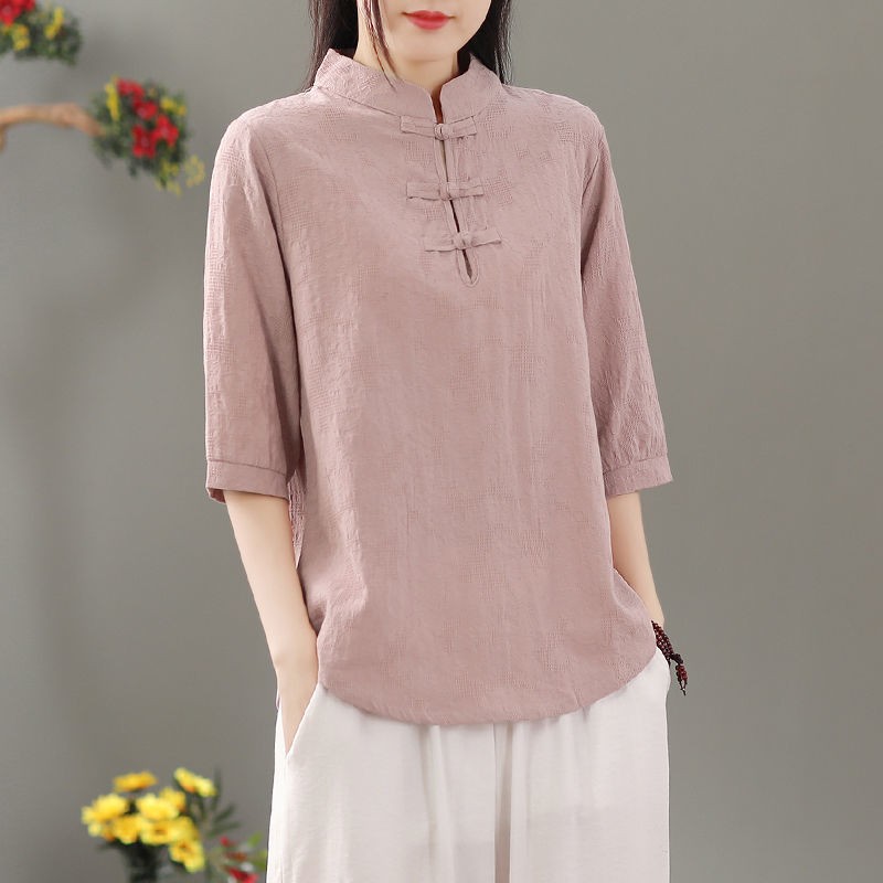 Pullover Crew Neck Blouse Regu - Blouses 评论和价格