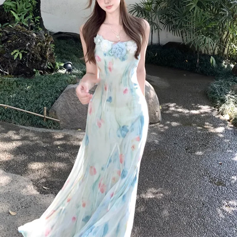 Kawaii Sweet Y2k Japanese Midi - French Vintage Floral Midi Dress 评论和价格