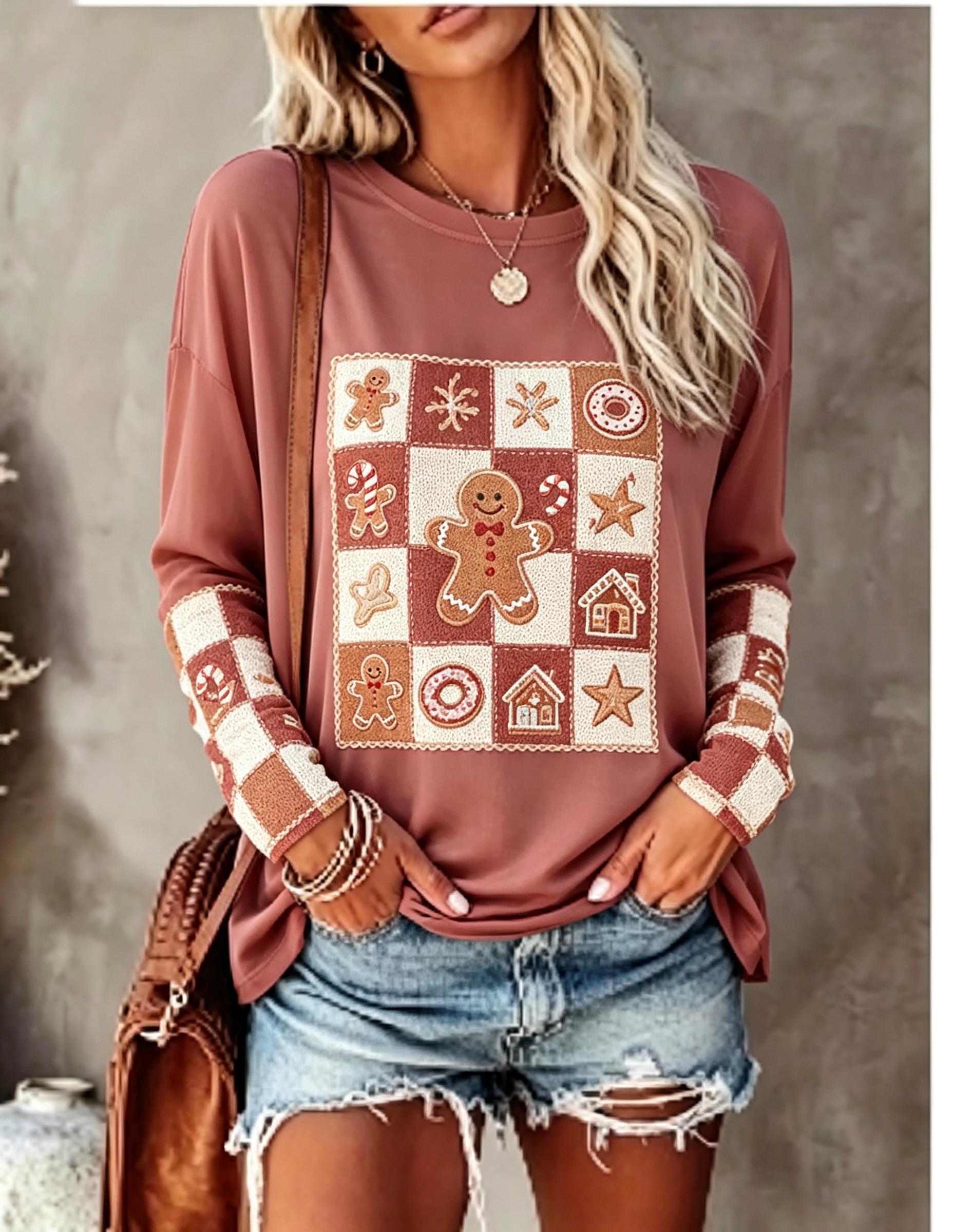 Women Long Sleeve T Shirt Fox  - Blouses 评论和价格