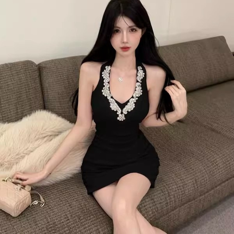Sexy Black One Shoulder Ruched - Sparkly Rhinestone Club Party Dress 评论和价格
